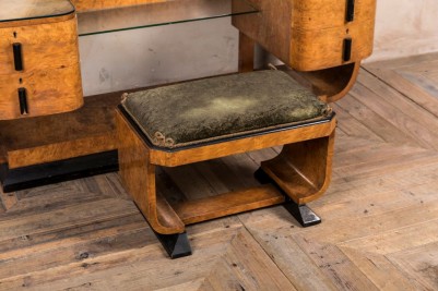 vintage art deco dressing table stool